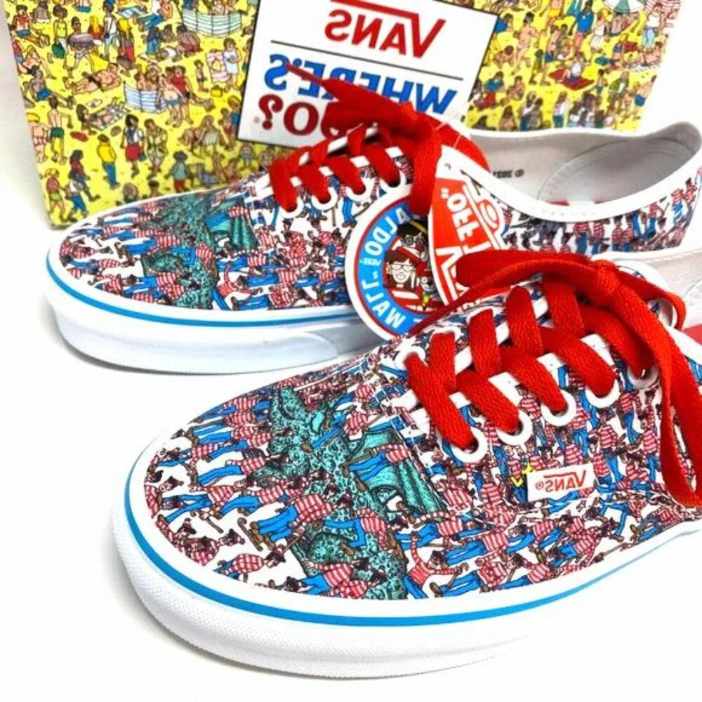 💖MEGA SALE💖VANS Authentic Where_s WALDO Multi Canvas VN0A348A3RZ Women's